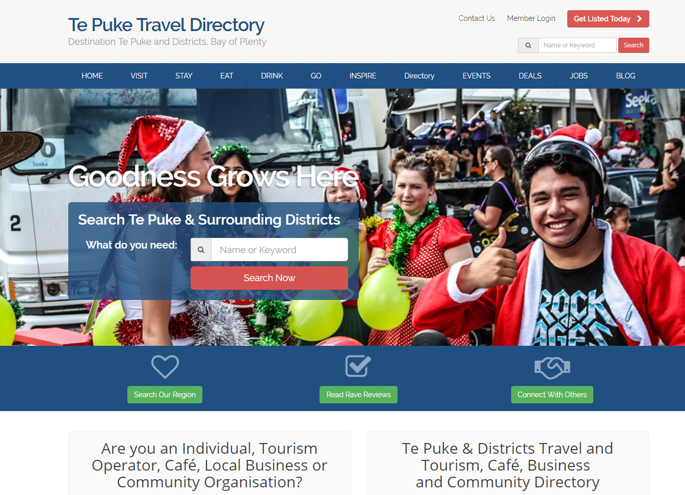 Te Puke travel and tourism directory