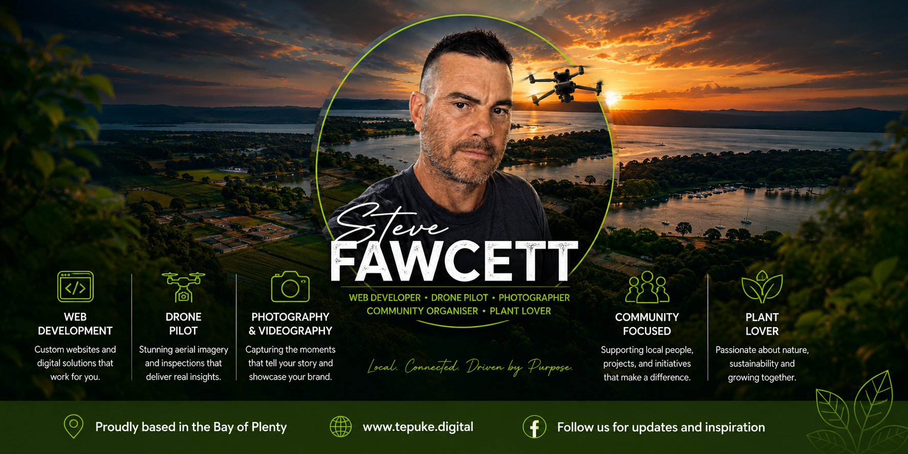 Steve Fawcett: Capturing Te Puke and the Wider Bay of Plenty, One Frame at a Time