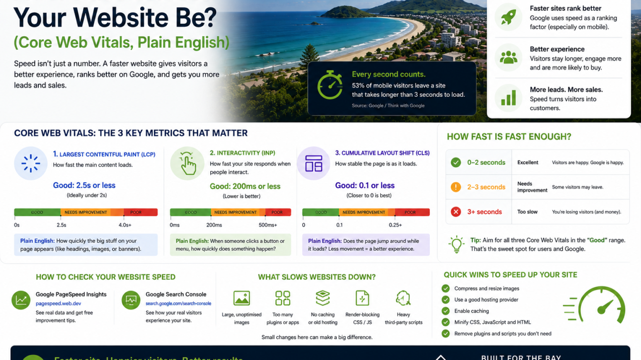 How Fast Should Your Website Be (Core Web Vitals, Plain English)