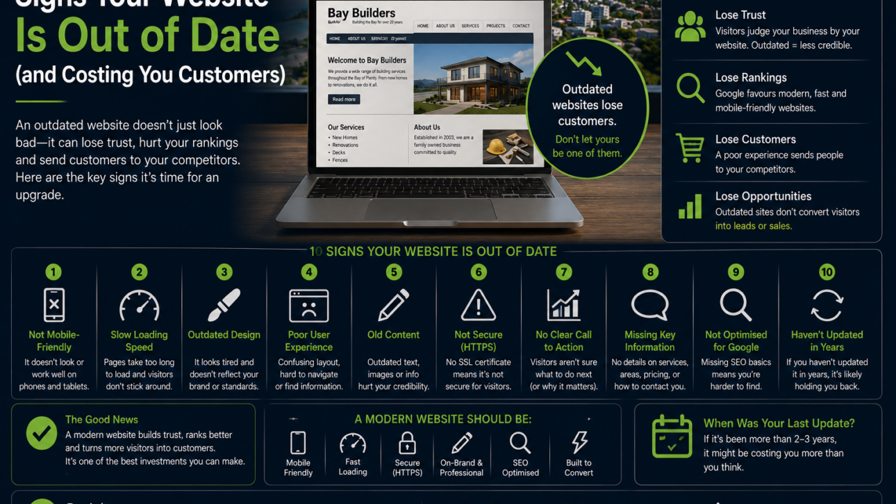 Signs Your Website Is Out of Date (and Costing You Customers)