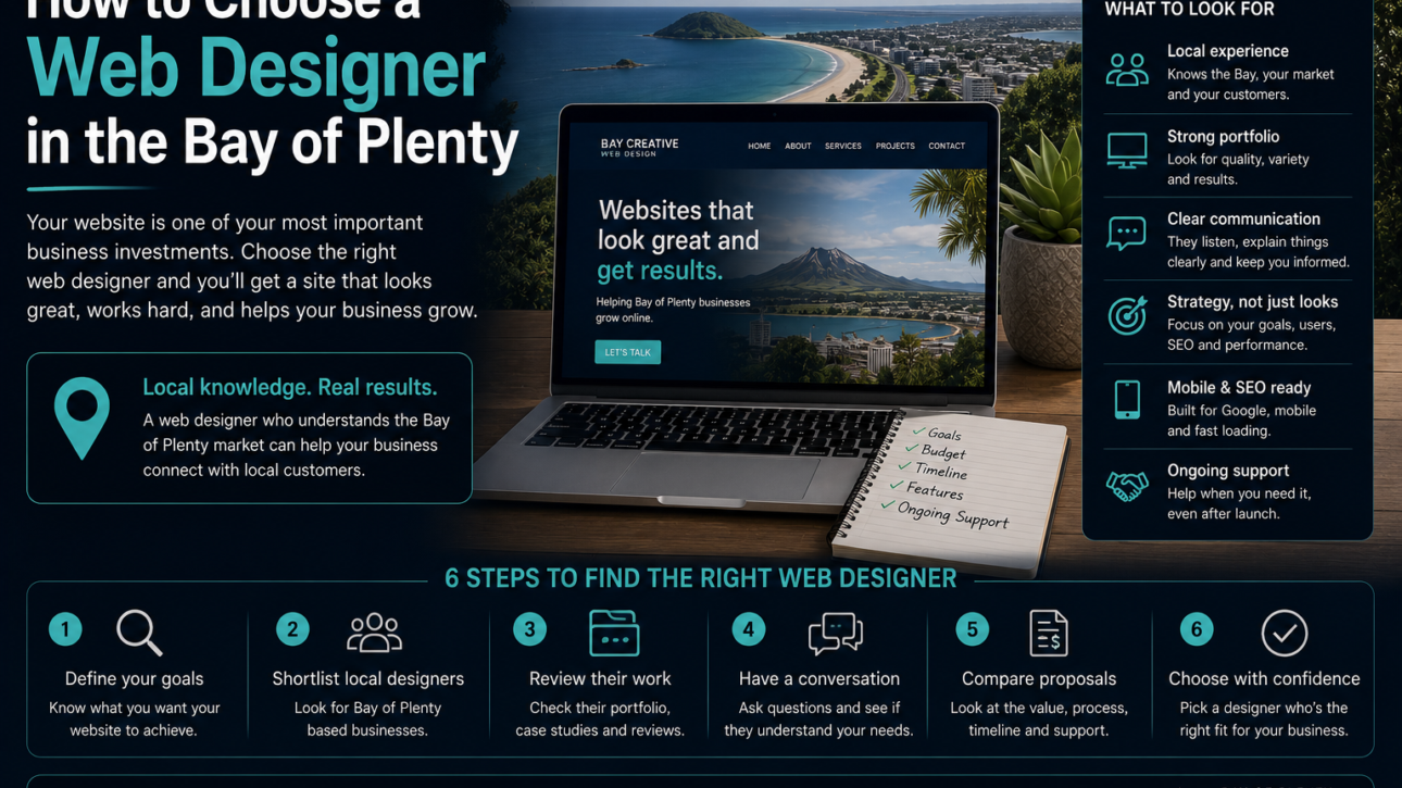 How to Choose a Web Designer in the Bay of Plenty