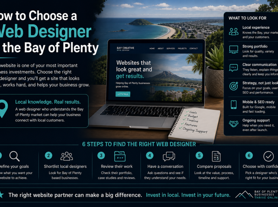 How to Choose a Web Designer in the Bay of Plenty