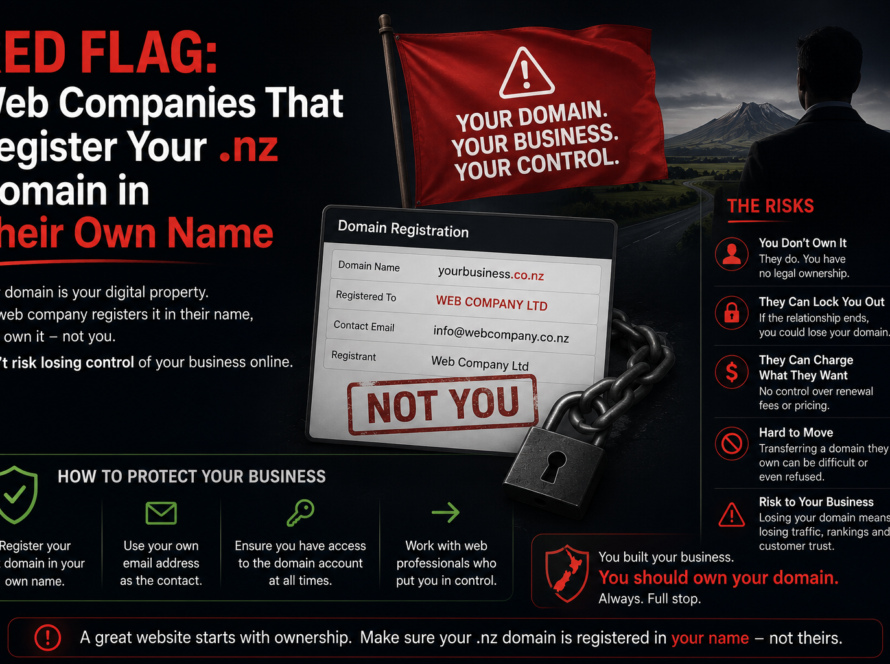 Red Flag Web Companies That Register Your .nz Domain in Their Own Name