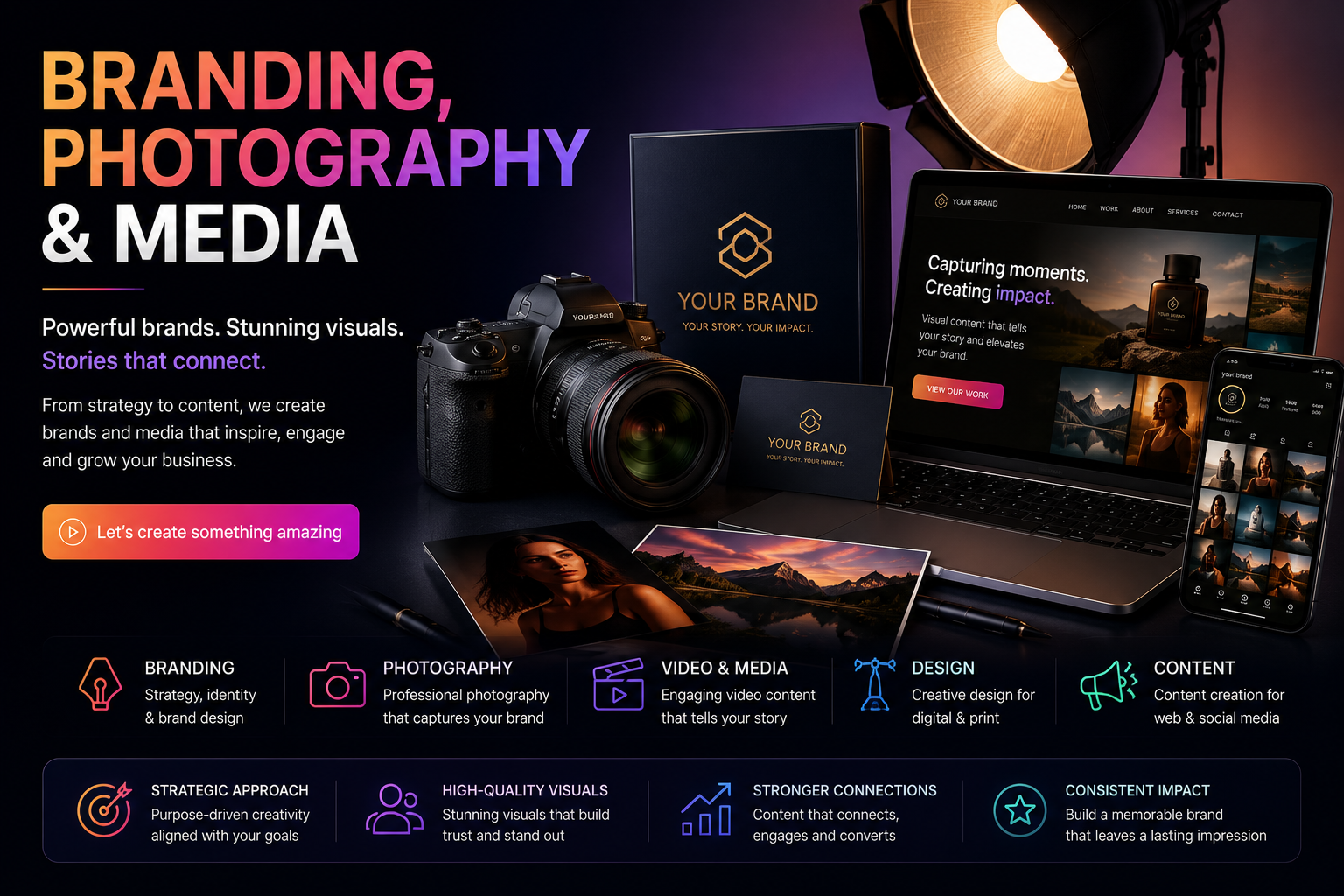 Branding, photography & media