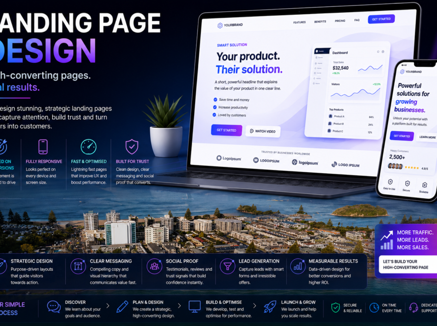 Landing page design