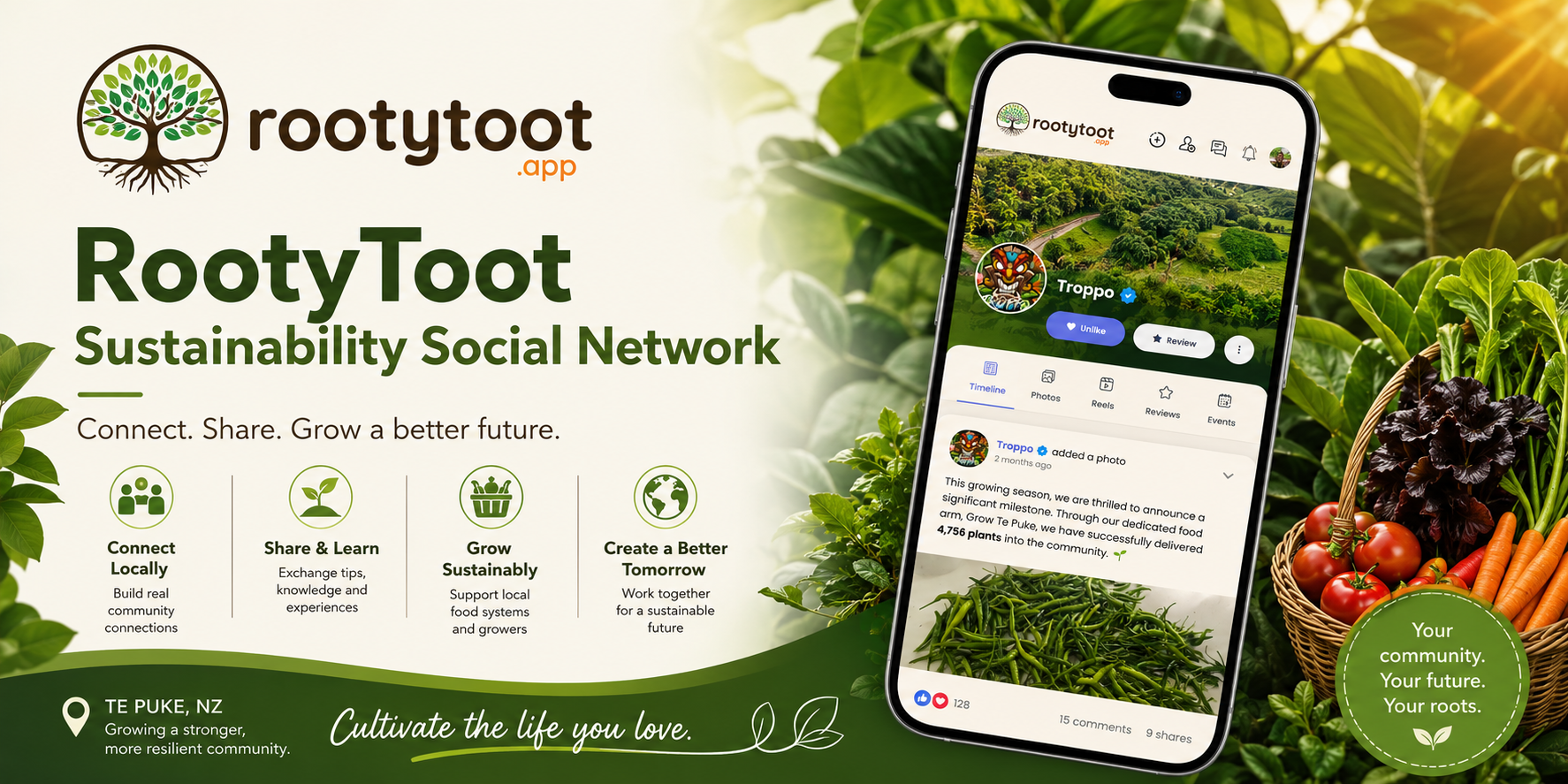 RootyToot — Sustainability Social Network