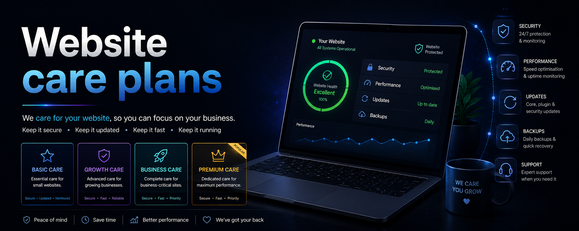 Website care plans