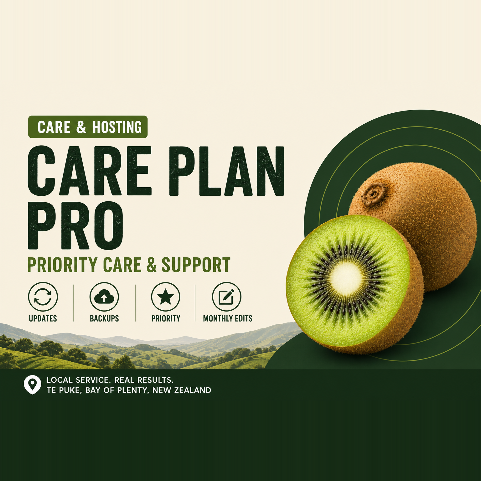 Website Care Plan Pro | web design & SEO in Te Puke, Bay of Plenty — Te Puke Digital