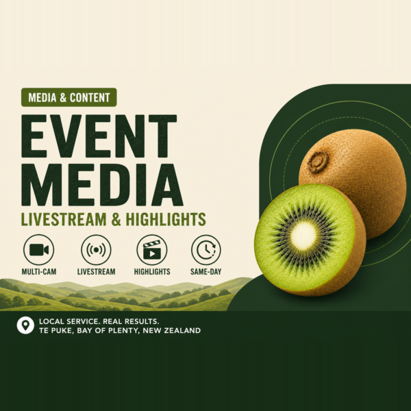 Event Media | web design & SEO in Te Puke, Bay of Plenty — Te Puke Digital