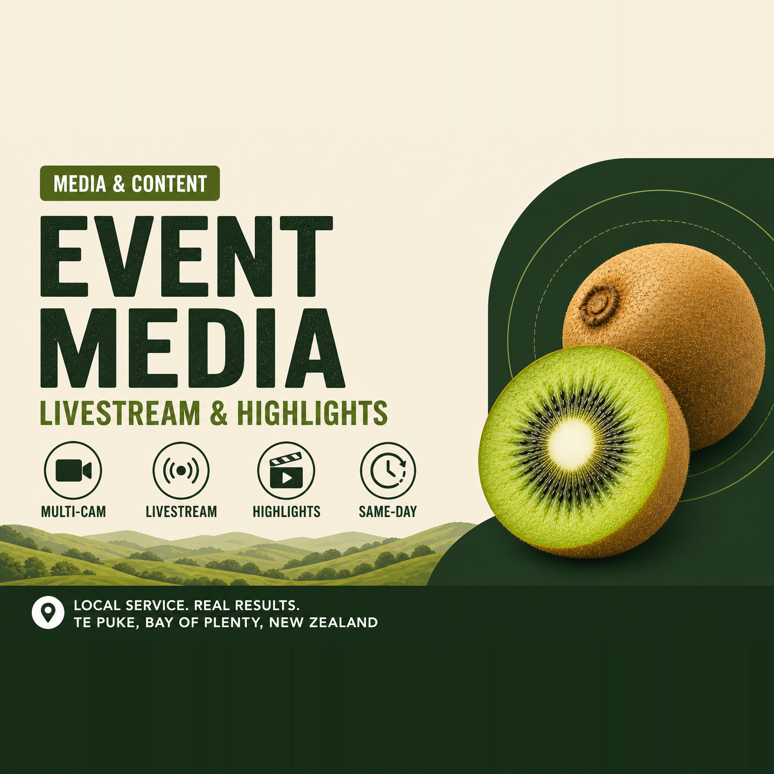 Event Media | web design & SEO in Te Puke, Bay of Plenty — Te Puke Digital