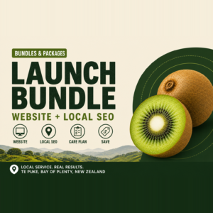 Launch Bundle — Website + SEO | web design & SEO in Te Puke, Bay of Plenty — Te Puke Digital